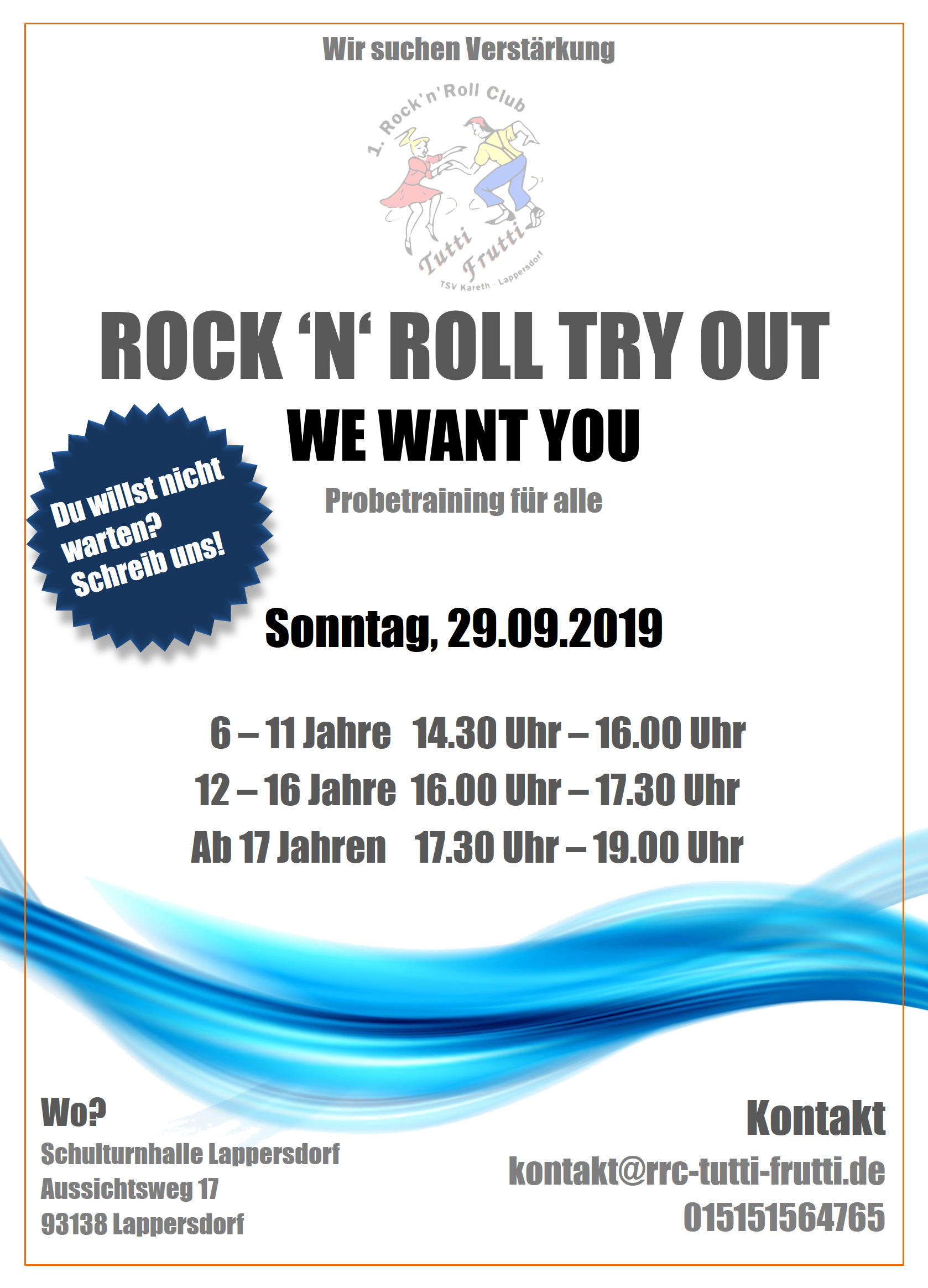 Flyer Rock‘n‘Roll TRY OUT